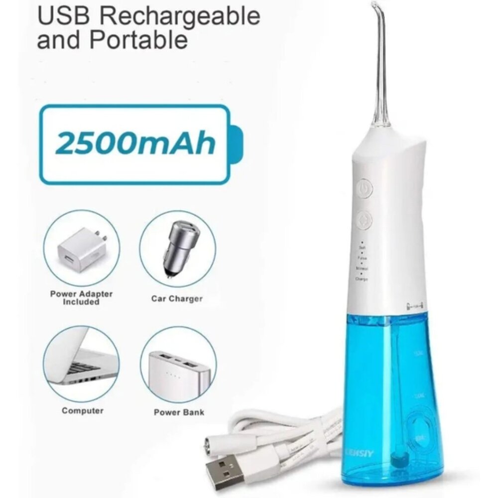 Censiy Portable Oral Irrigator Cordless Water Flosser PF3 | White - Picture 6 of 7